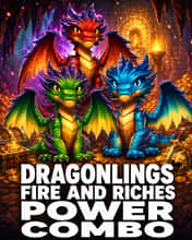 Dragonlings Fire and Riches Power Combo