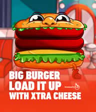 Big Burger Load it up with Xtra Cheese