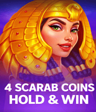 4 Scarab Coins: Hold and Win